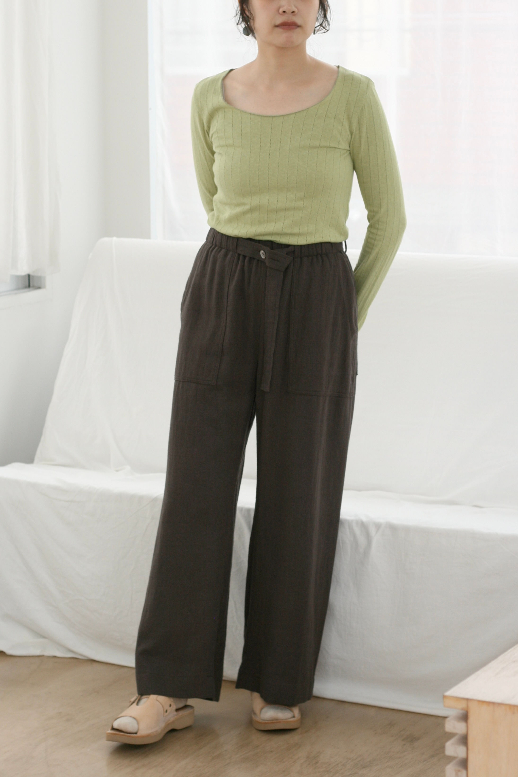 【27SS予約商品】sukima mesh belt pants