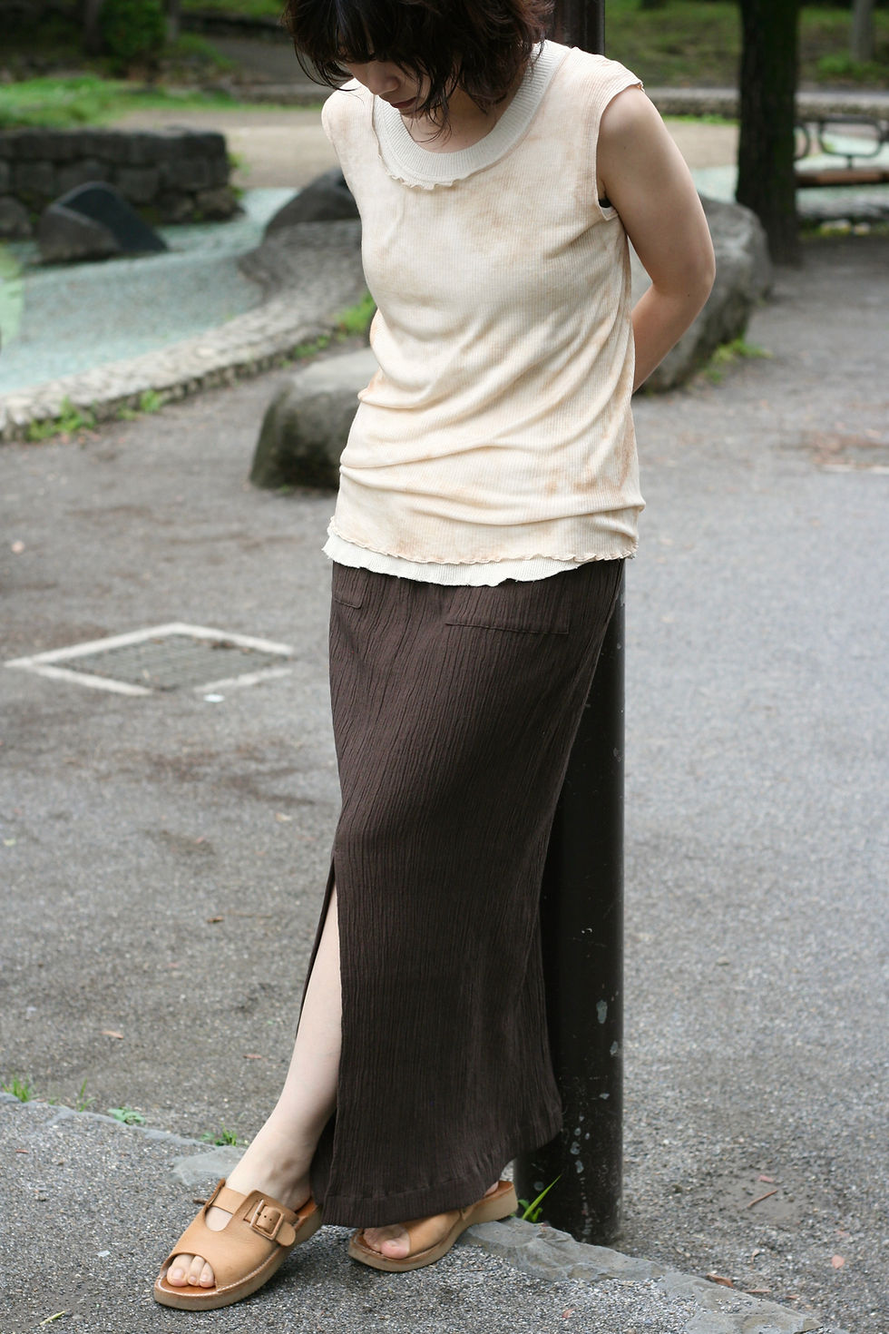 Thumbnail: cotton banana yoryu long skirt
