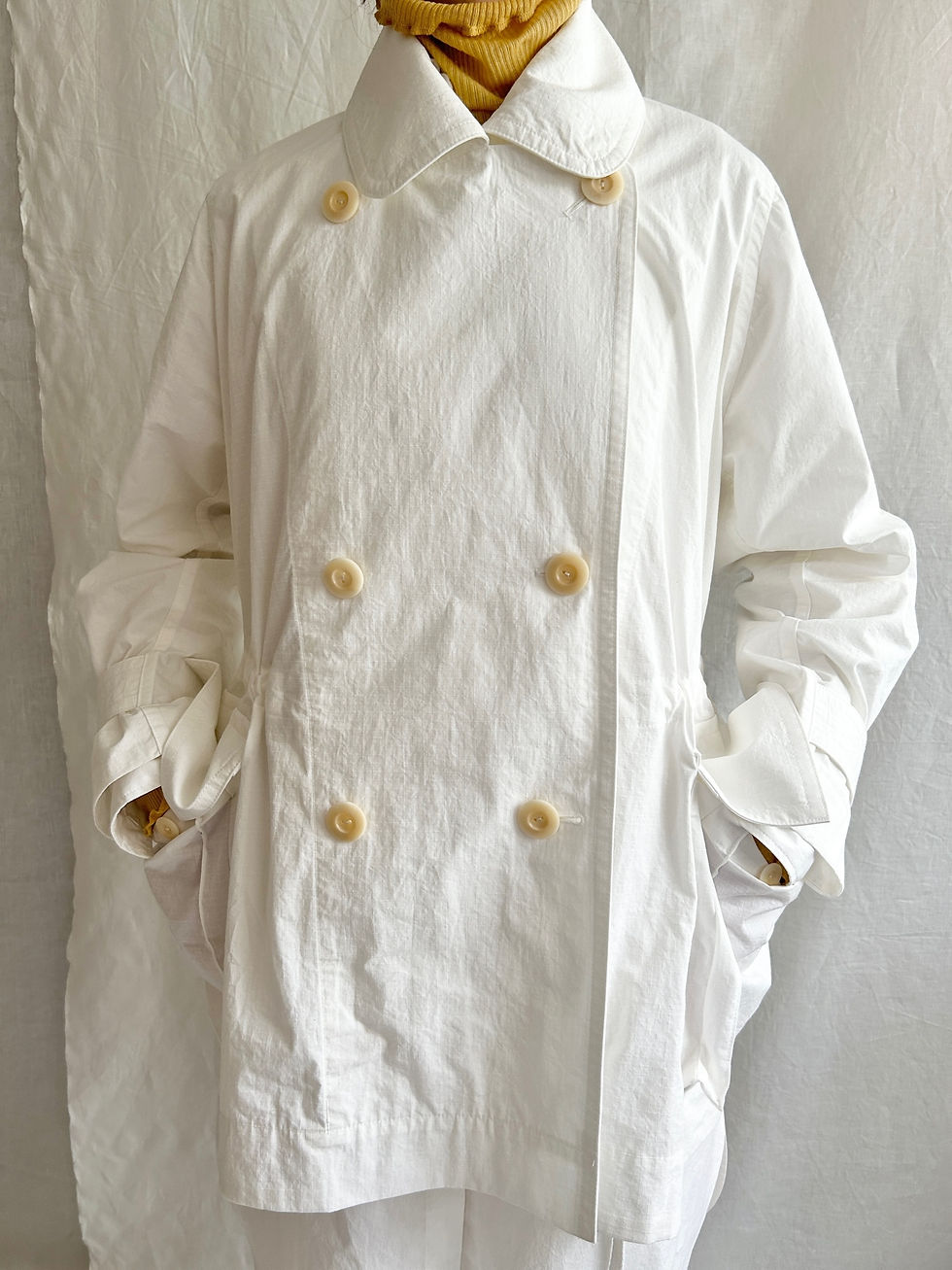 サムネイル： cotton nylon rip double jacket