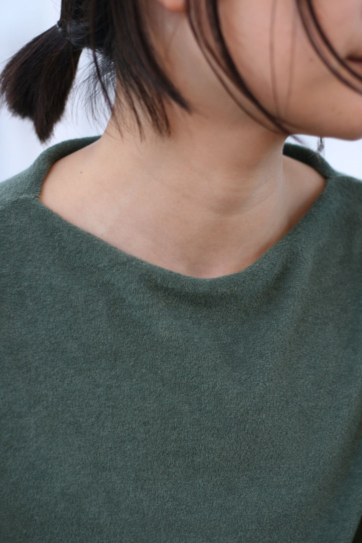 cotton linen pile day dress