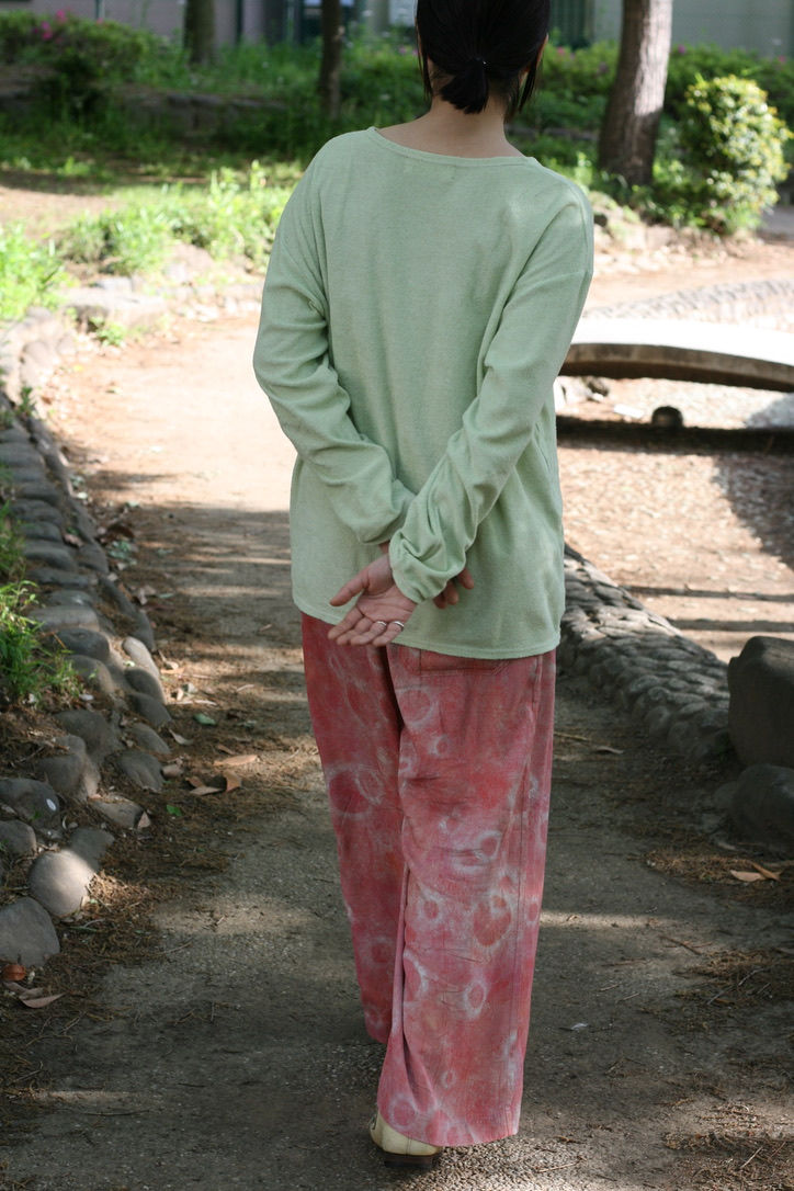 cotton linen pile long tee