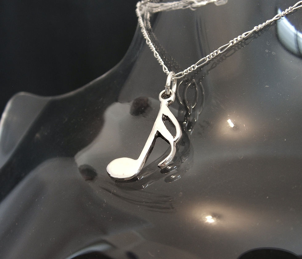 Miniatura: Dije De Semi Corchea En Plata Ley 0.925