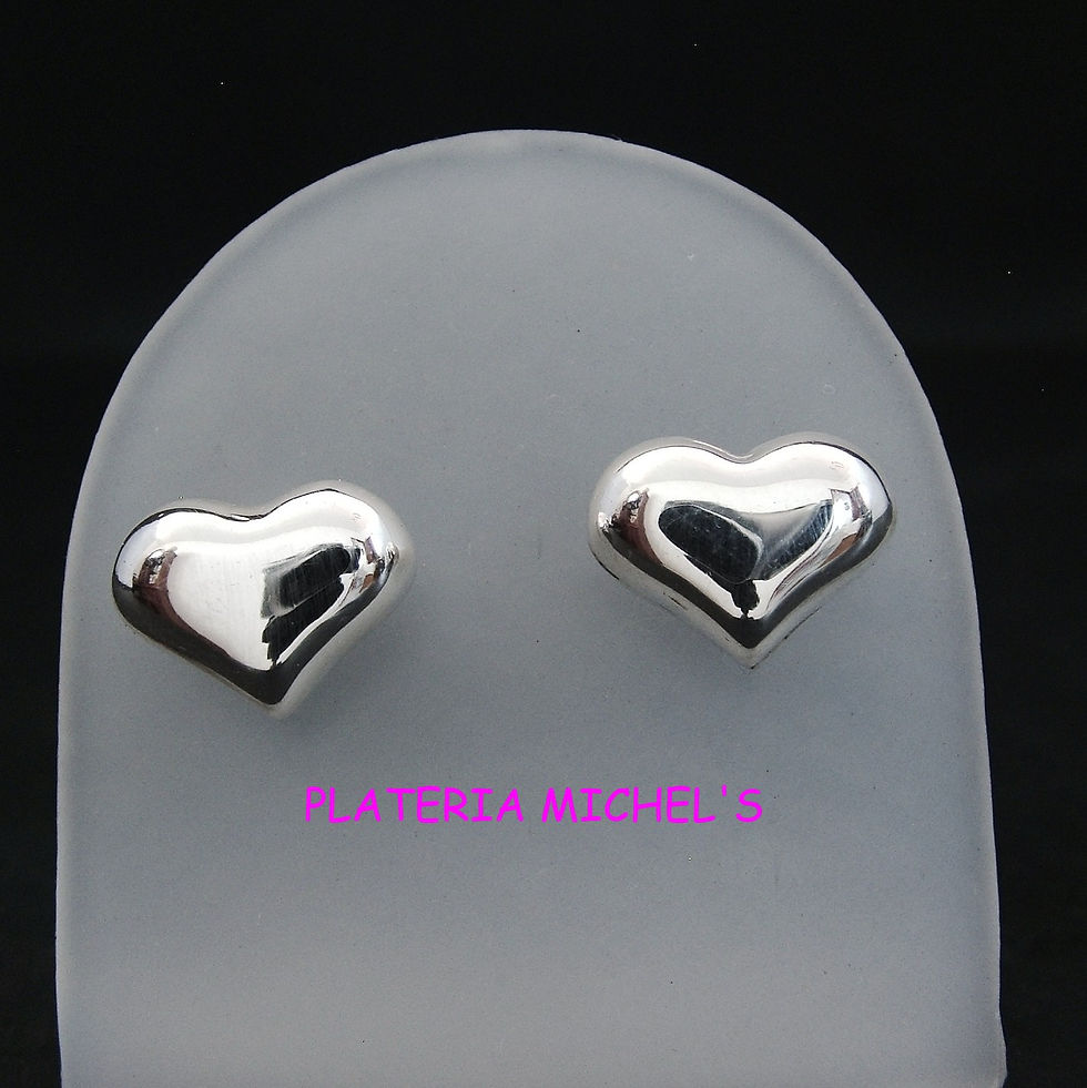 Miniatura: Aretes De Corazon Cartoneados De Poste