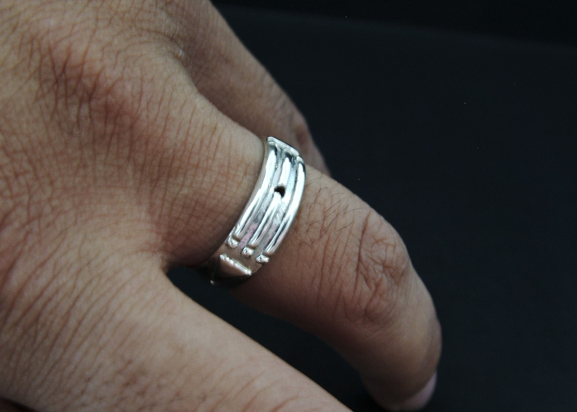 Anillo Atlante Ejipcio En Plata Ley 0.925