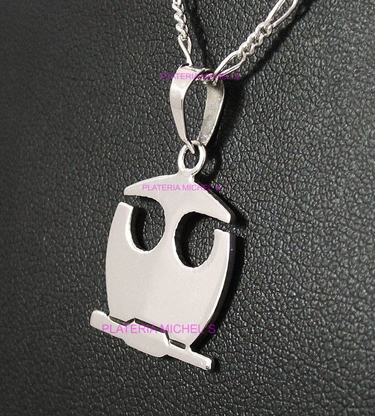 Miniatura: Dije De Buho De Quimica Med. En Plata Ley 0.925