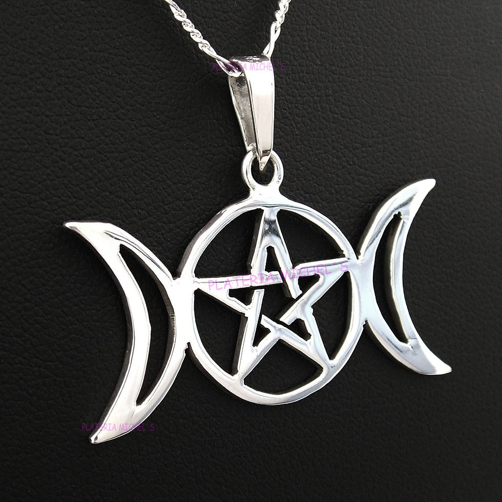 Miniatura: Dije Wicca En Plata Ley 925