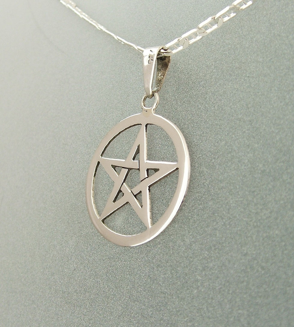 Miniatura: Dije De Estrella De 5 Picos En Plata
