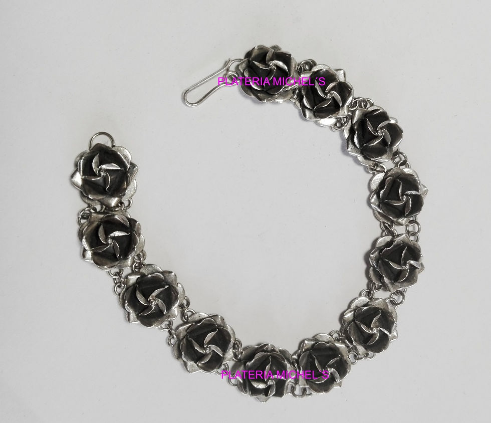 Miniatura: Pulsera De Rosas En Plata Ley 0.925