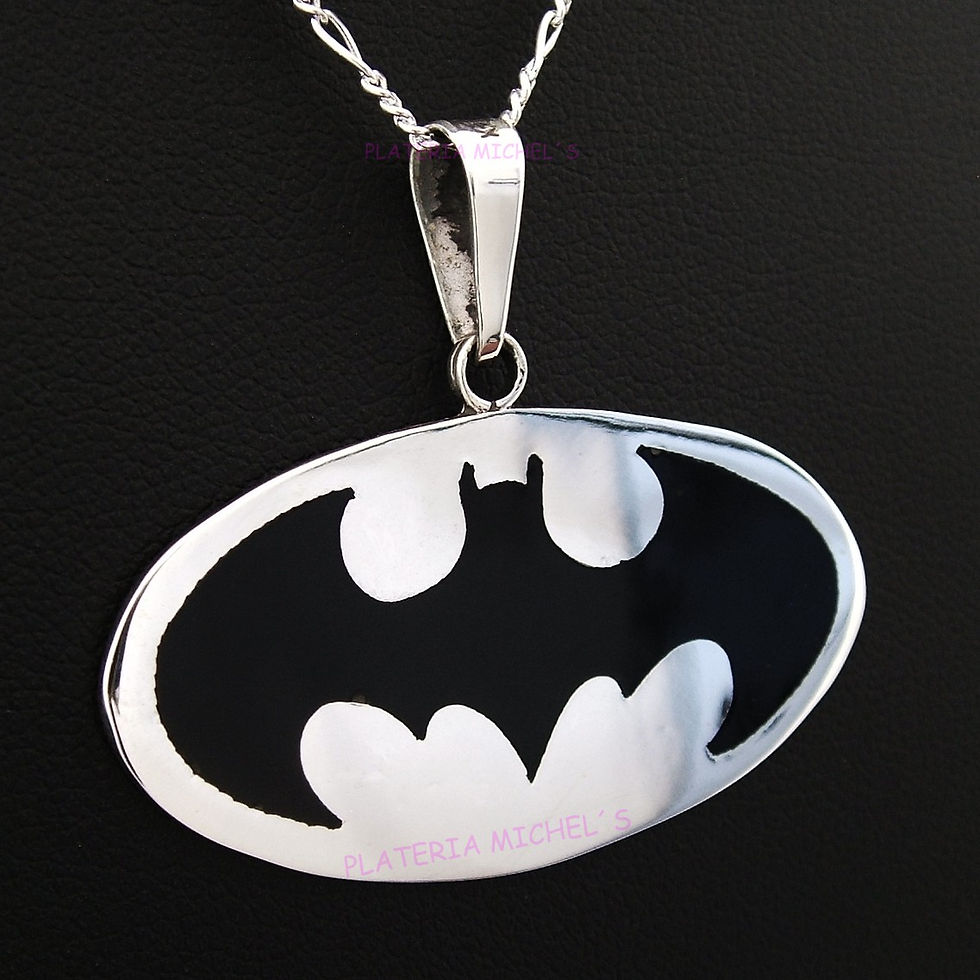 Miniatura: Dije De Batman Casico Mediano En Plata Ley 0.925