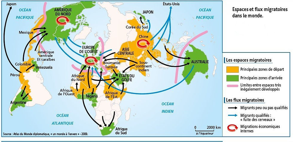 Cliquez sur la carte des flux migratoires et accédez au site.