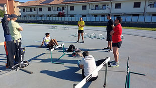 Allenamento collettivo in pista