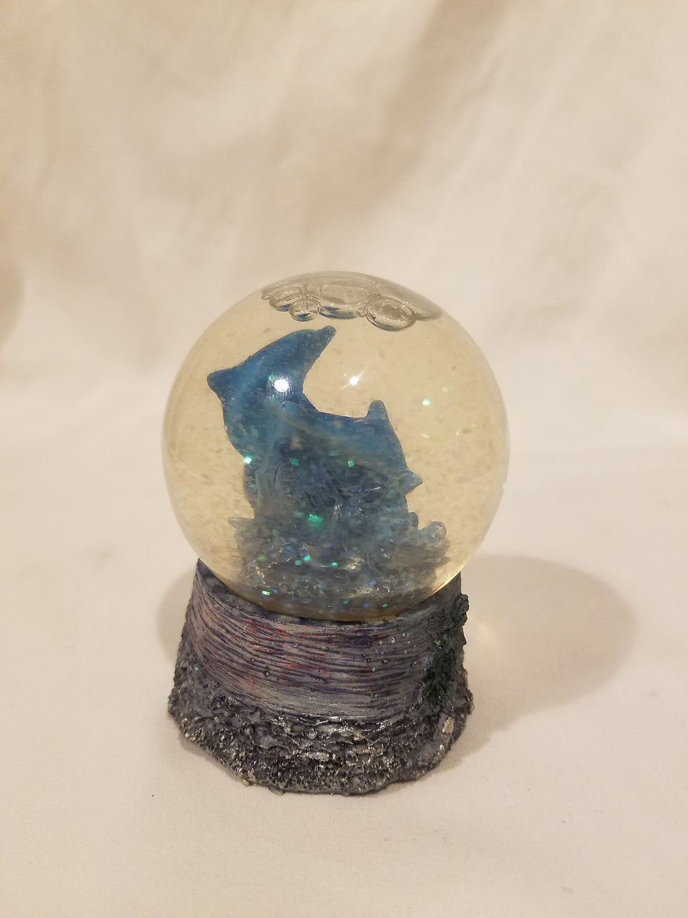 Thumbnail: Small Dolphin Glitter Globe 3.5in