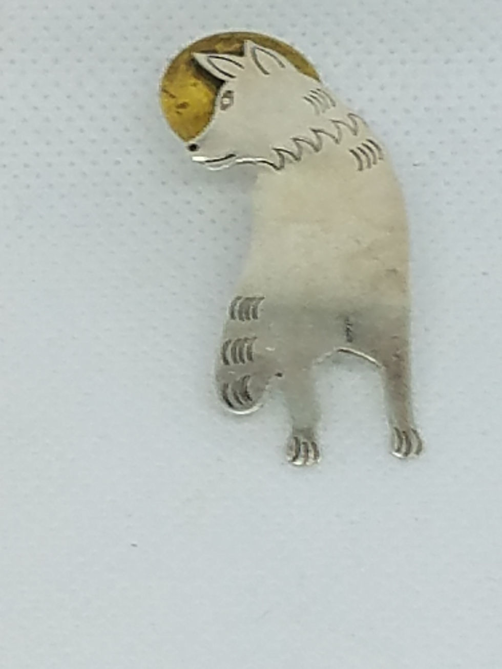 Thumbnail: Sterling Silver Wolf Earrings 