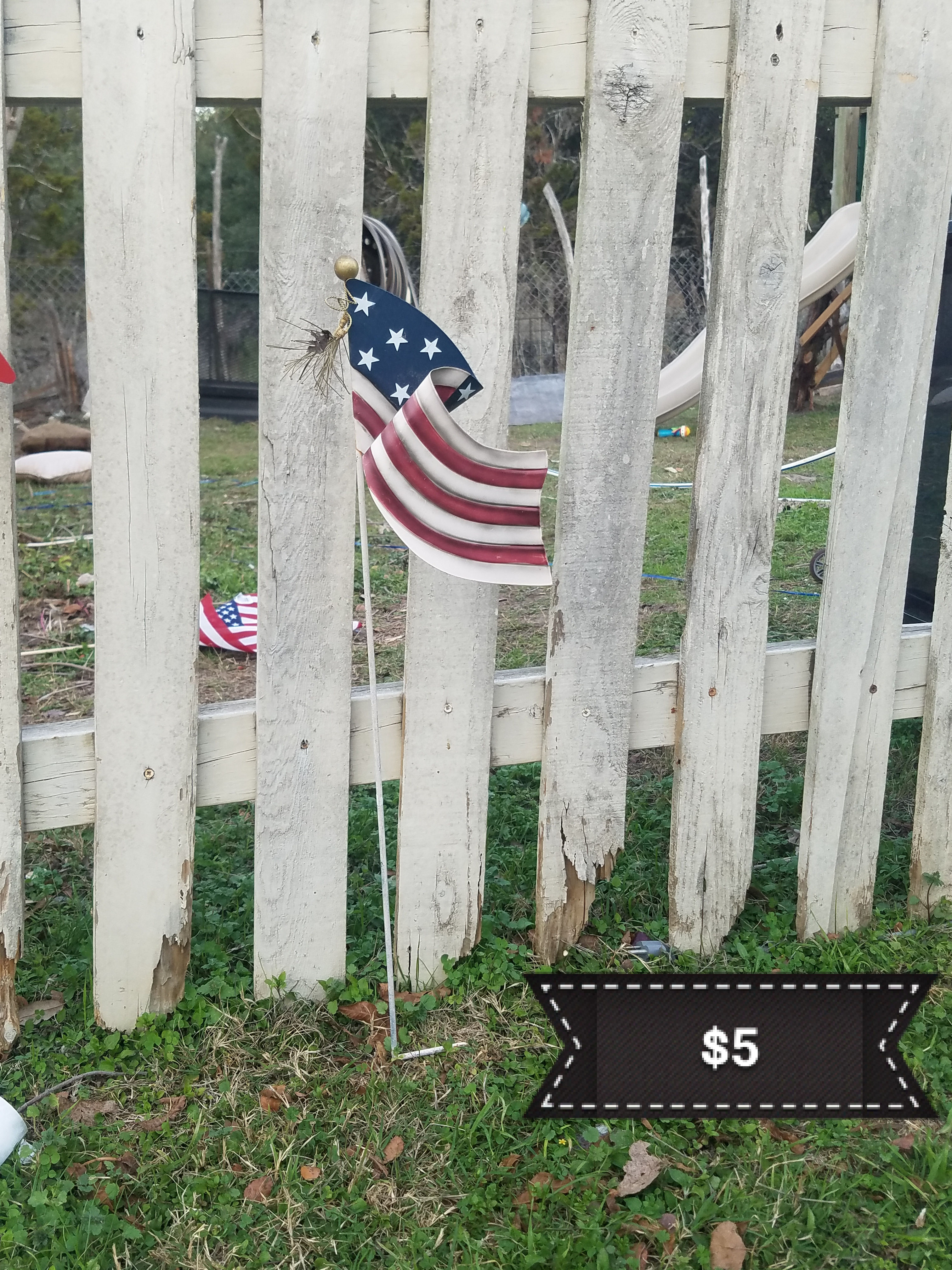 American Flag Yard Decor 