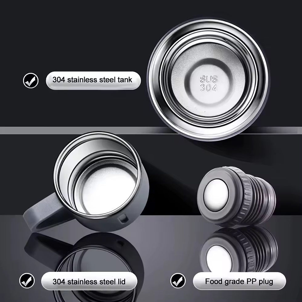 Thumbnail: Stainless Steel Thermo 500ml/16.9oz Vacuum Insulated Bottle with Cup for Coffee