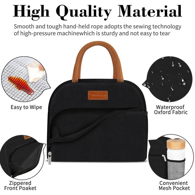 Thumbnail: Lunch Box Lunch Bag for Women Adults Men, Reusable Cute Lunch Bucket Bag - Leakp
