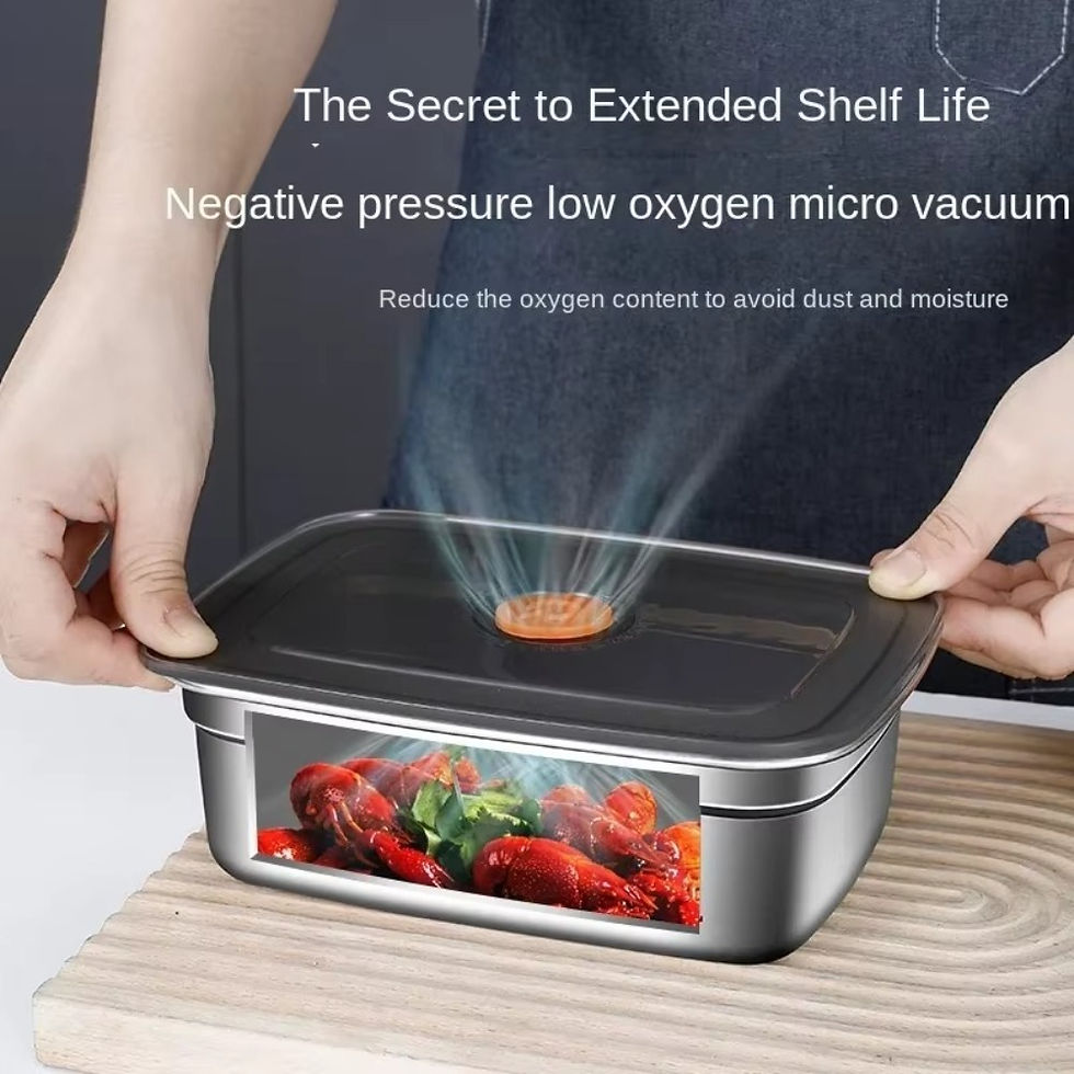 Thumbnail: Stainless Steel Camping Lunch Box Sealed Leak-proof Bento Box Microwave Suitable