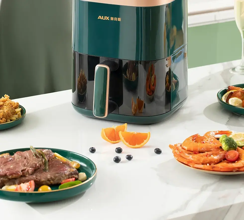 Thumbnail: 220V AUX Air Fryer and Oven Combo: Multifunctional, Fully Automatic, No Oil Tech