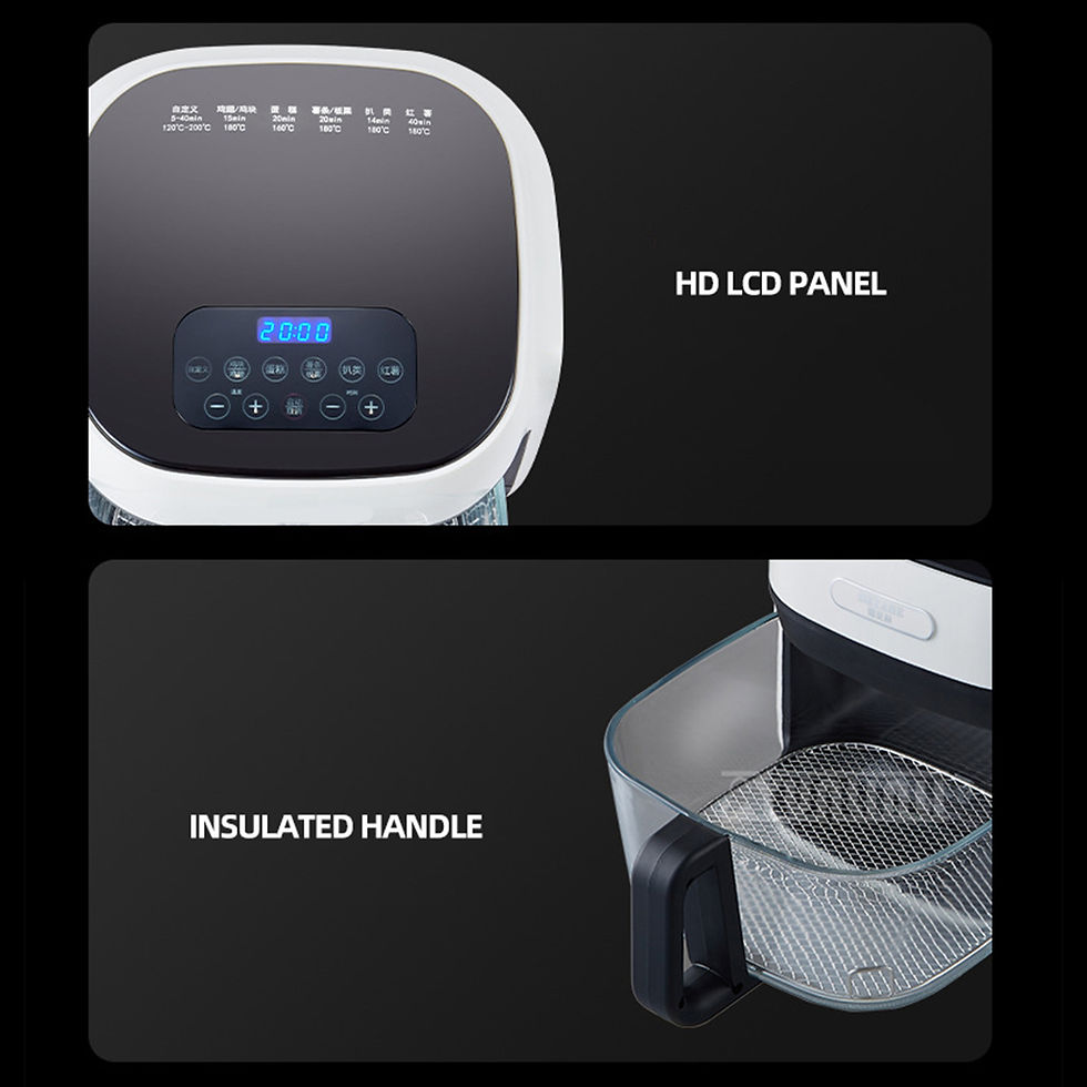 Thumbnail: 8L Air Oven Household Deep Frying Machine Large Capacity Visual Air Fryer Smart 