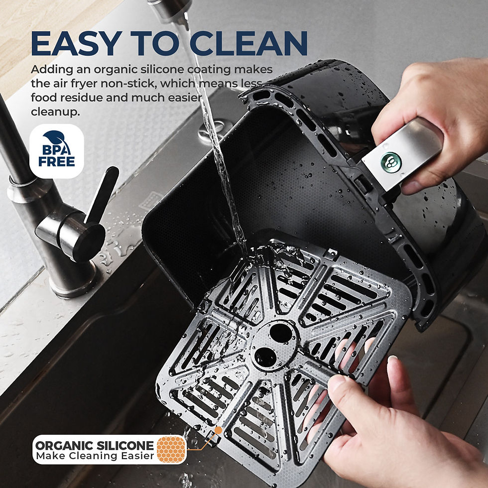Thumbnail: 5L Air Fryer, Electric Hot fryer Oven Oilless Cooker with Touch Control & Nonsti