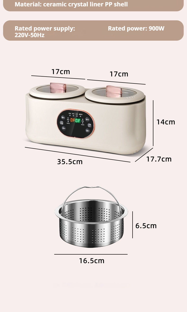 Thumbnail: Double gallbladder electric rice cooker fully automatic and multifunctional elec