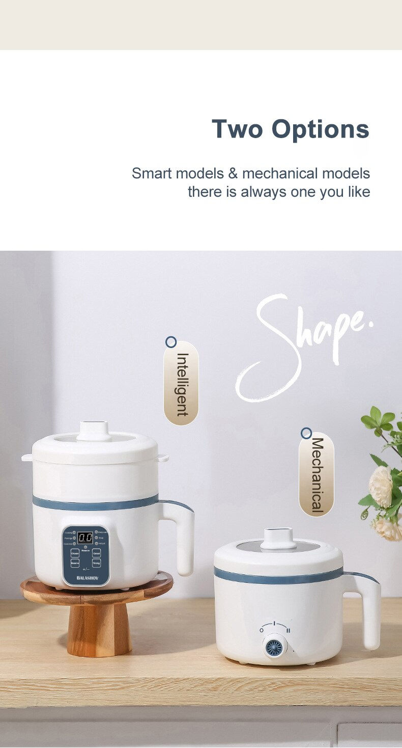 Thumbnail: Digital Rice Cooker and Food Steamer | 220V Household Appliance with Dual-Layer 