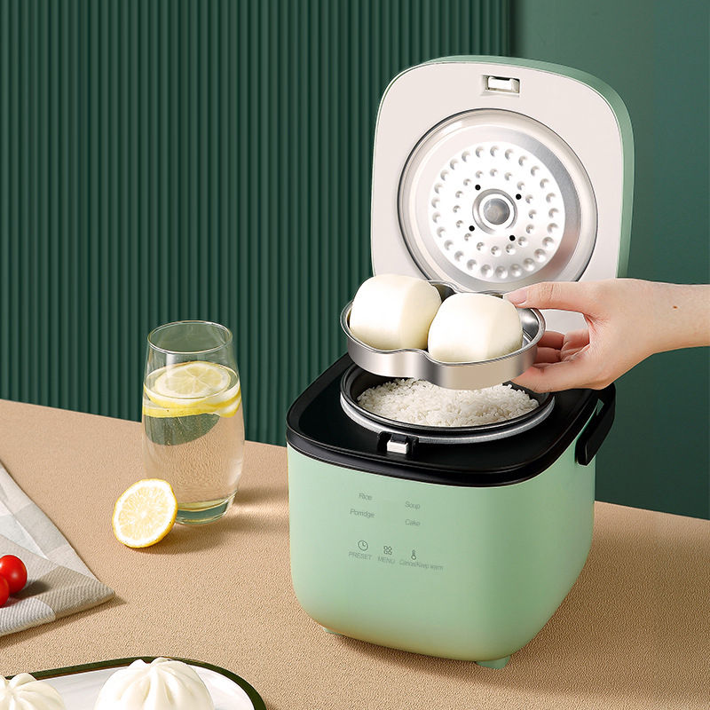 Thumbnail: Mini Rice Cooker Automatic Household Kitchen Electric Cooking machine 1-2 People