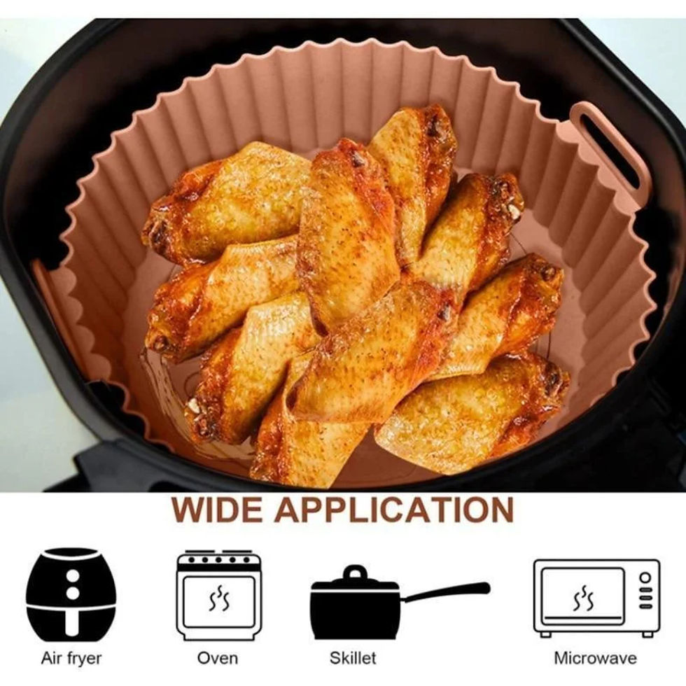 Thumbnail: Air Fryer Silicone Liners Air Fryer Silicone Pot Reusable Silicone Air Fryer Lin