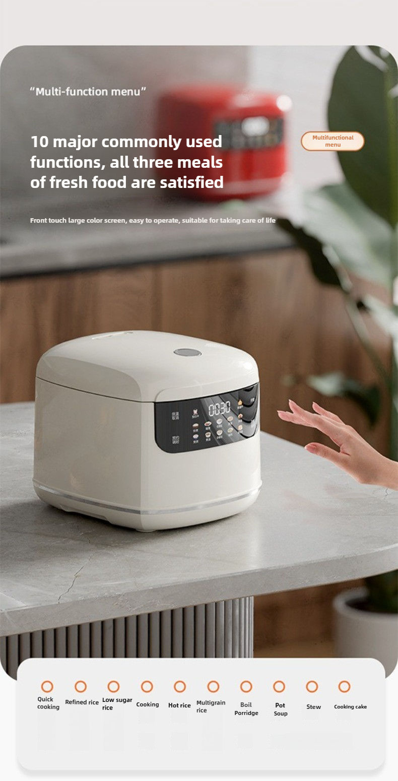 Thumbnail: MultiCooker Electric Rice Cooker 110V 220V Non-Stick Pot 1-3 People Mini Cooking