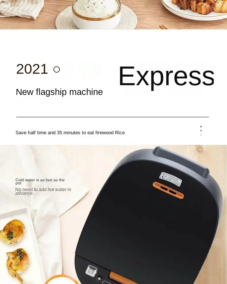 Thumbnail: 5L rice cooker for home use, large capacity, multifunctional intelligent soup ma
