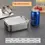 Thumbnail: Stainless Steel Bento Box Metal Lunch Box Food Storage Containers with Lockable 