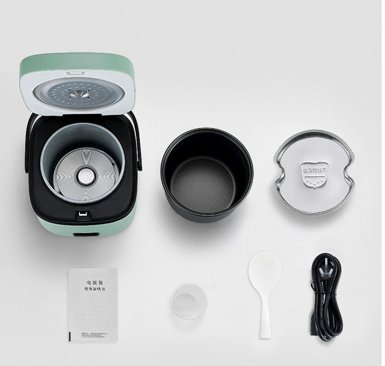Thumbnail: Mini Rice Cooker Automatic Household Kitchen Electric Cooking machine 1-2 People