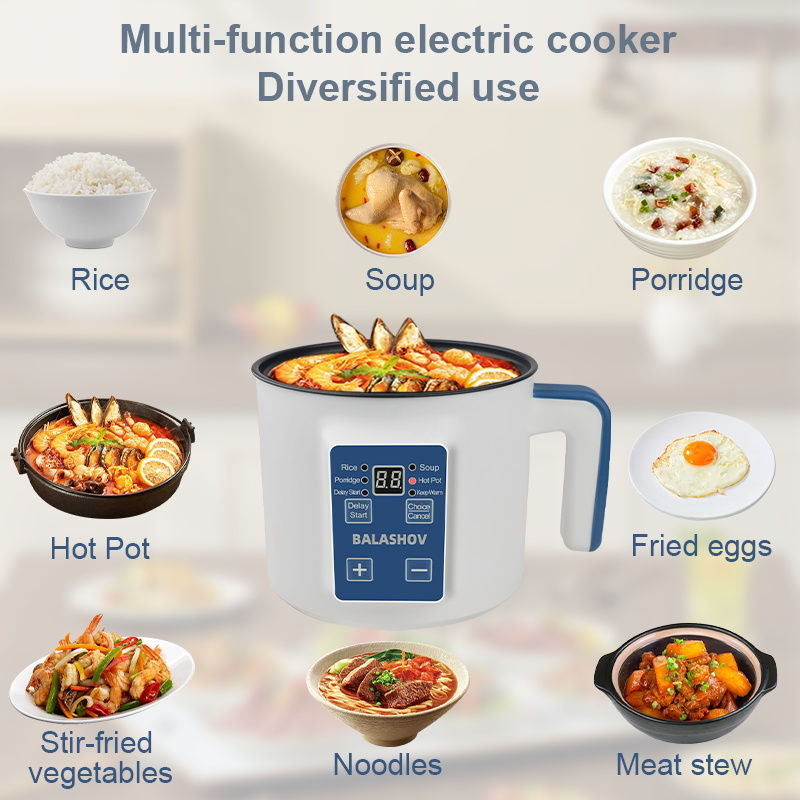 Thumbnail: Digital Rice Cooker and Food Steamer | 220V Household Appliance with Dual-Layer 