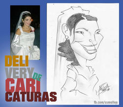 Caricatura rápida casamiento