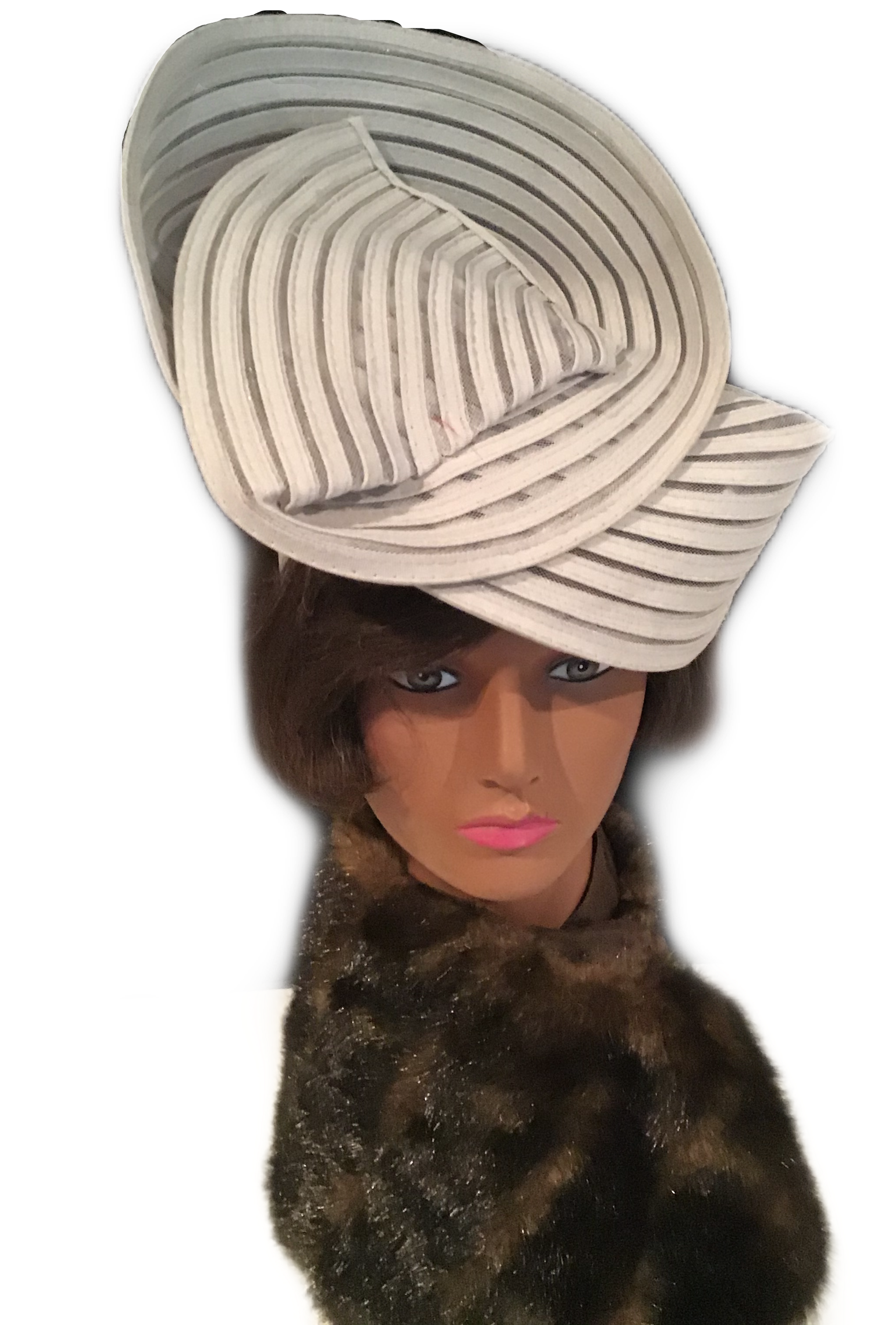 Light Grey Tri-fold Hat