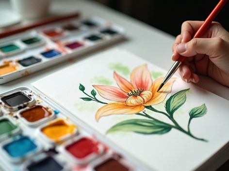 Art Bubbles botanical watercolour worshop