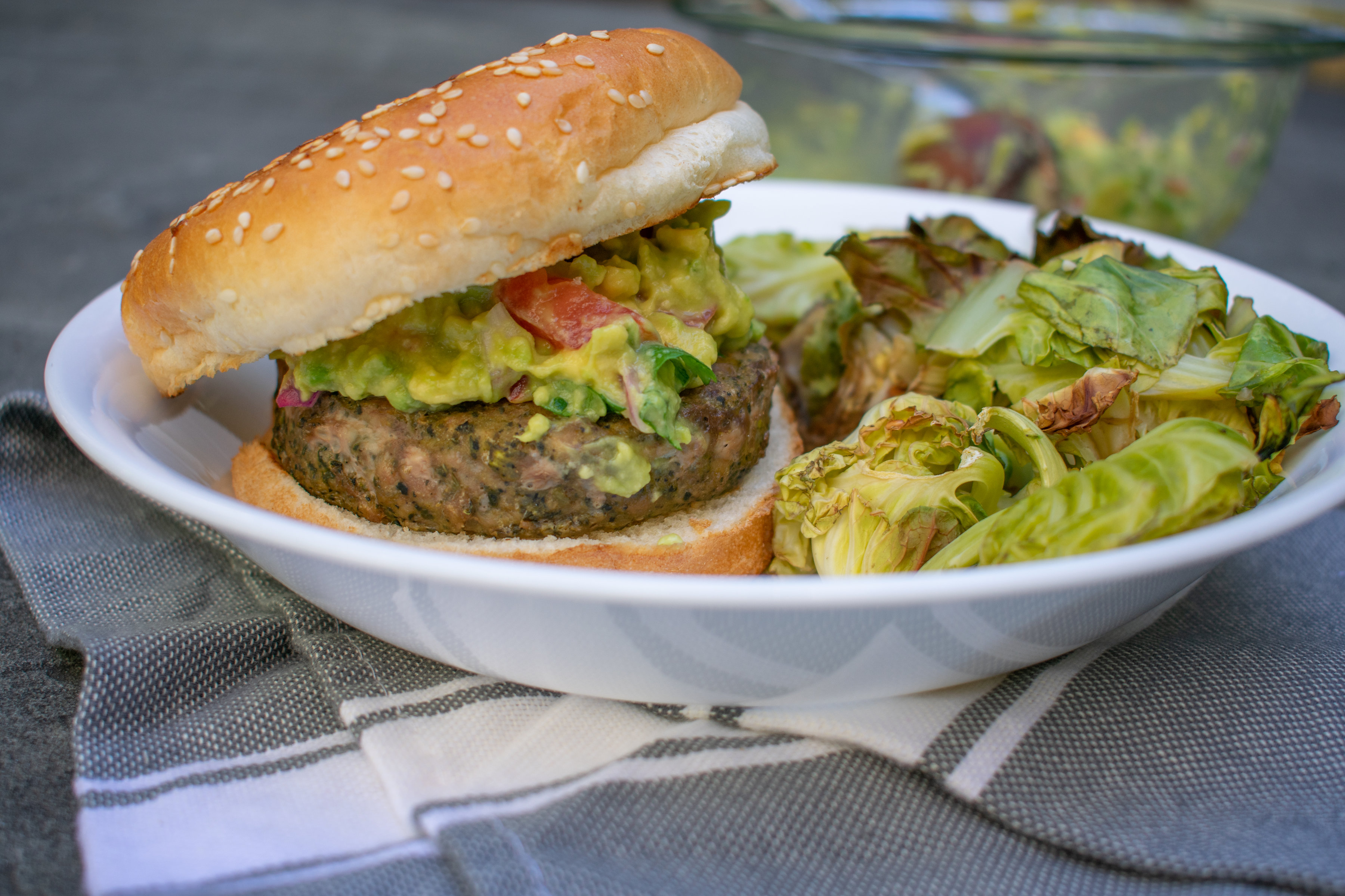 Spinach & Kale Patty Burger