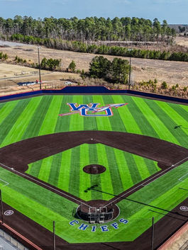 West Ouachita High School Baseball Field in Ouachita Parisha, Louisiana completed by Simpson Sports Engineering
