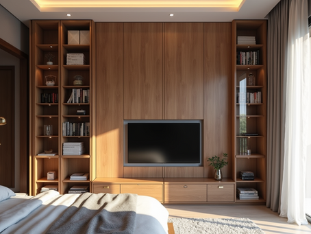 Modern stylish storage designs by architects in Gurgaon