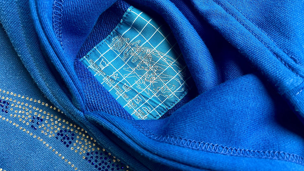 Thumbnail: RHINESTONE REAPER 2.0 HOODIE(WASHED-BLUE)