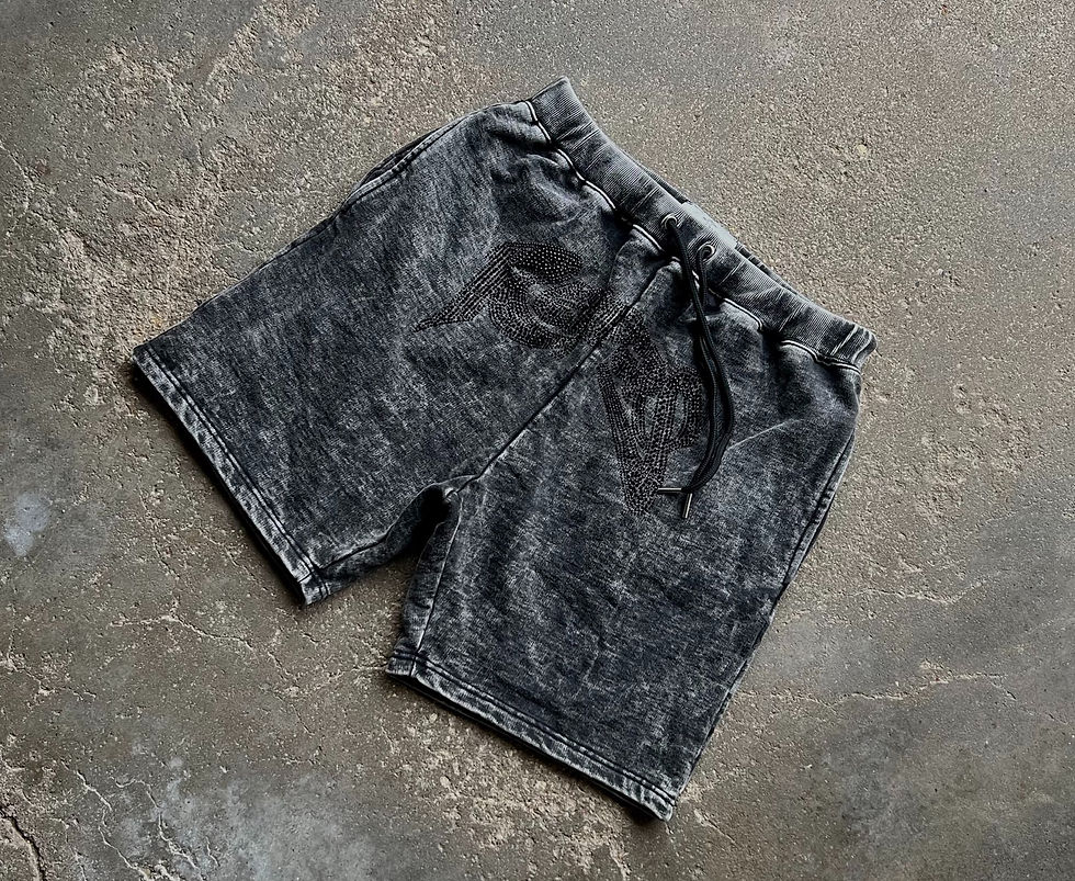 Thumbnail: RHINESTONE REAPER SHORT(CHARCOAL)