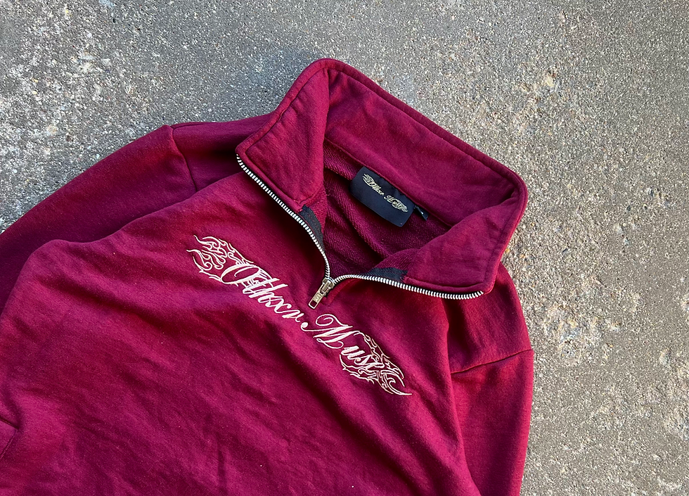 Thumbnail: FLARE QUARTER ZIP(MAROON)