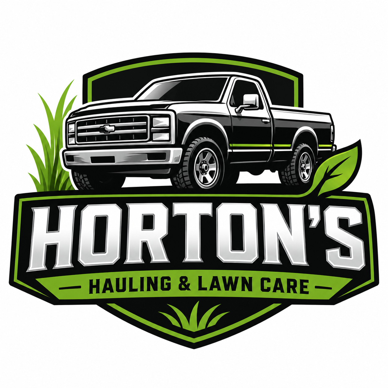 Horton's Hauling and Lawn Care logo