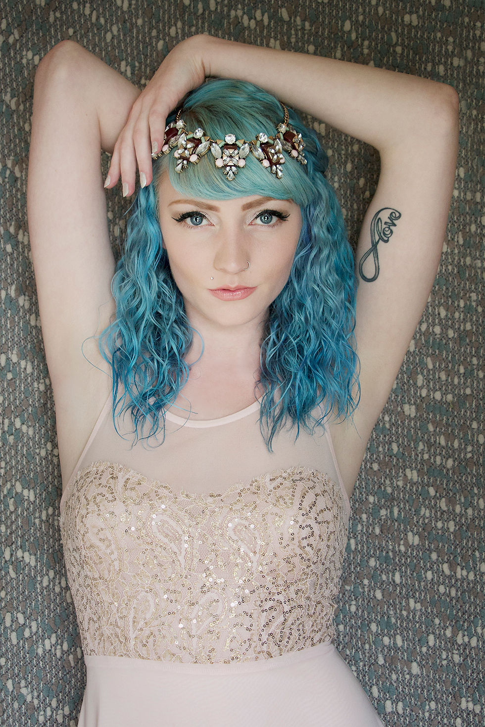blue hair