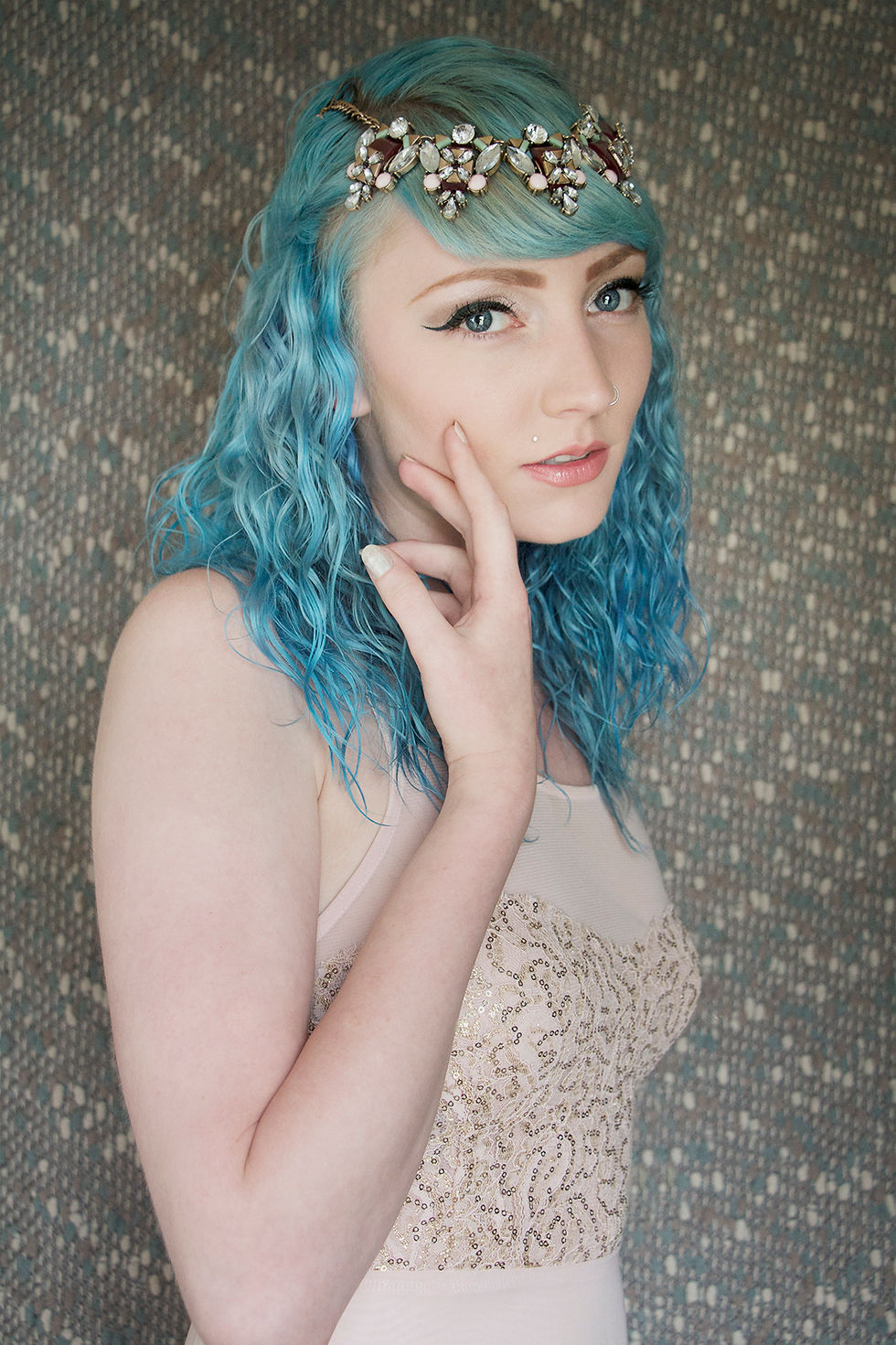 blue hair