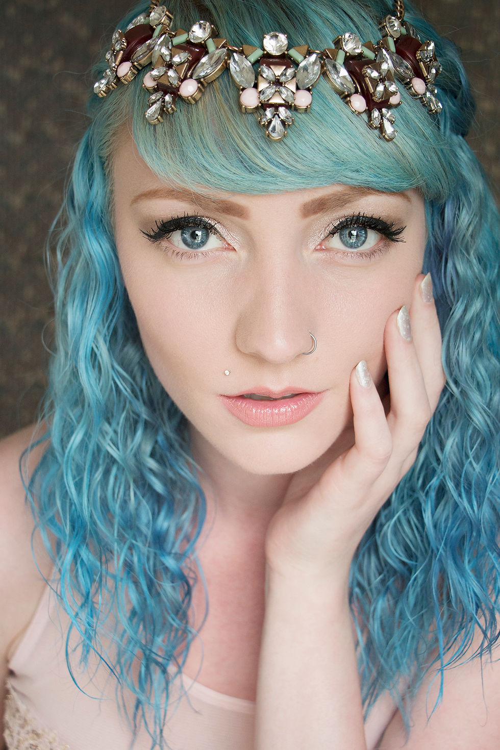 blue hair