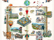 Auftragsarbeit, Kochbuch, Japan, Balloon, Reisen, Fahrrad, Weltkugel, leslie hunt, wandern, calder, london