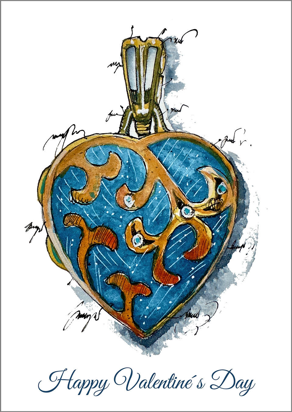 Happy Valentine´s Day, Art Card, herz, heart