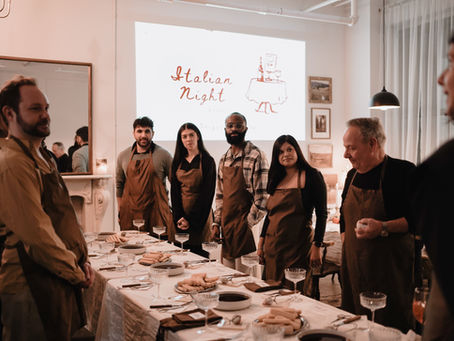 Date night workshop at Unique Workshop NYC — couple at a creative class in Brooklyn