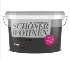 Eimer mit schwarzer Wandfarbe von Schöner Wohnen